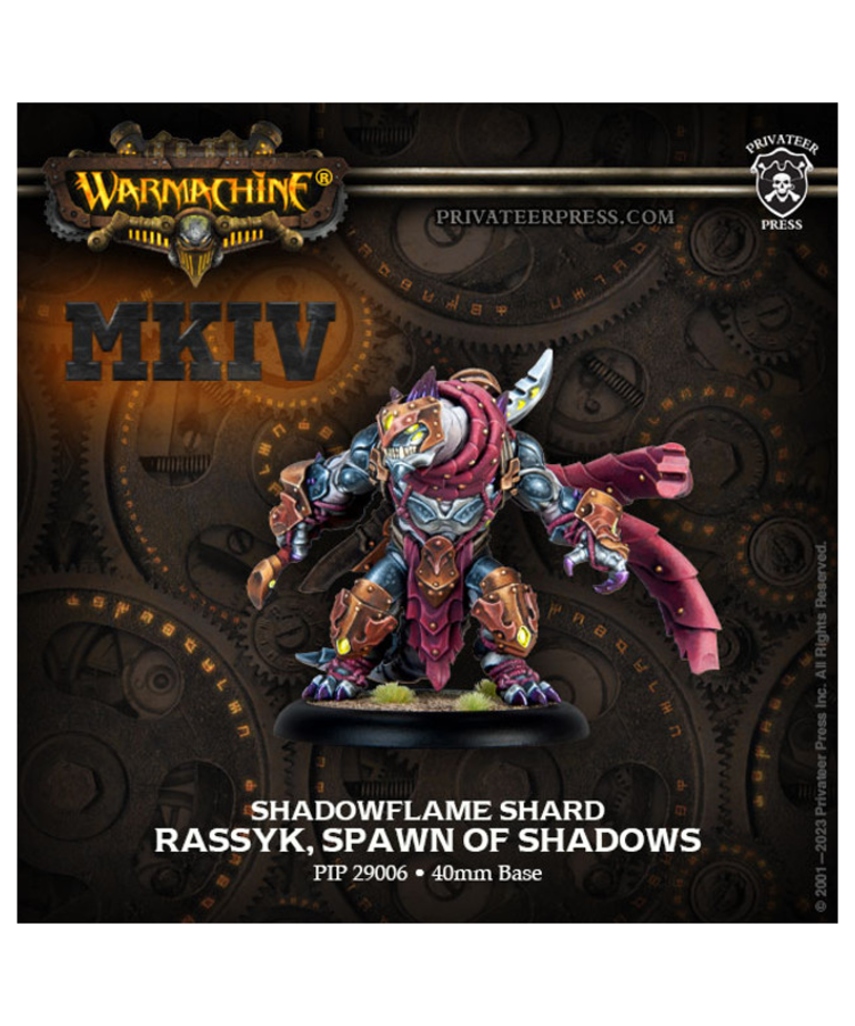 Privateer Press - PIP Warmachine: MKIV - Shadowflame Shard - Rassyk, Spawn of Shadows Warlock