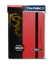 BCW Diversified - BCD Pro-Folio - 9-Pocket Card Binder - Red