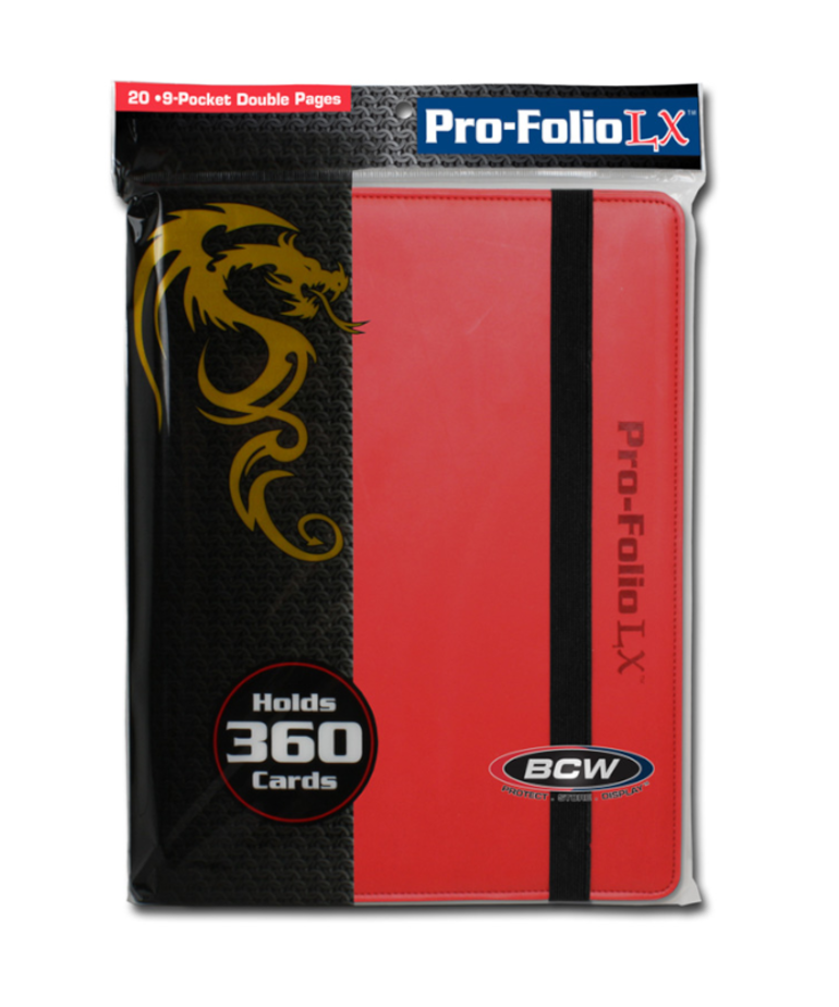 BCW Diversified - BCD BCW Supplies - Pro-Folio - 9-Pocket Card Binder - Red