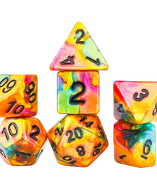 Sirius Dice - SDZ Sirius Dice - Polyhedral 7-Die Set - Rainbow Gold