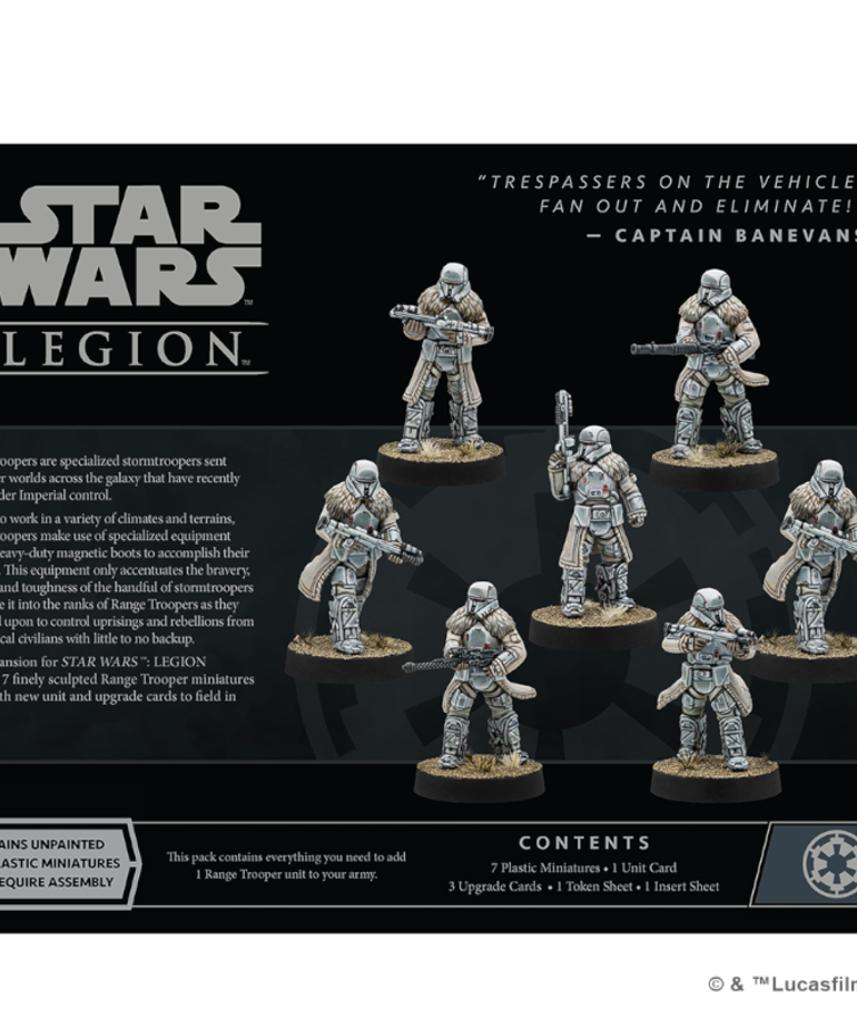 Atomic Mass Games - AMG PRESALE Star Wars: Legion - Range Troopers 05/17/2024