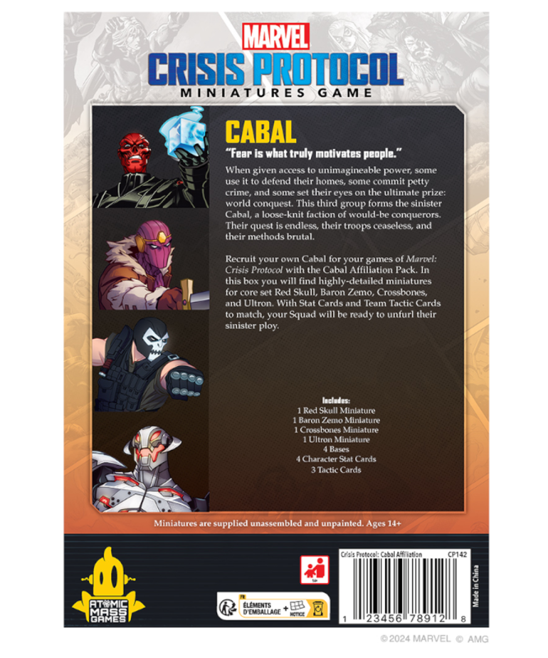 Atomic Mass Games - AMG PRESALE Marvel: Crisis Protocol - Cabal Affiliation Pack 05/10/2024