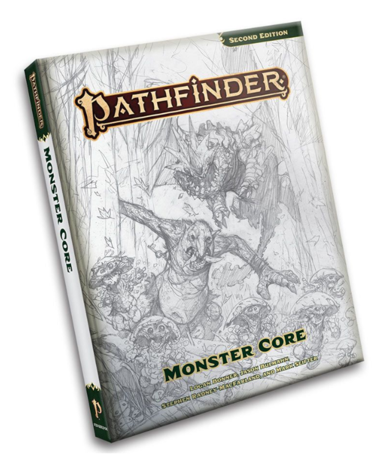 Paizo, Inc. - PZO Pathfinder 2E - Monster Core Sketch Cover