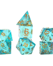 Sirius Dice - SDZ Sirius Dice - Polyhedral 7-Die Set - Sharp-edged - Aqua Fairy