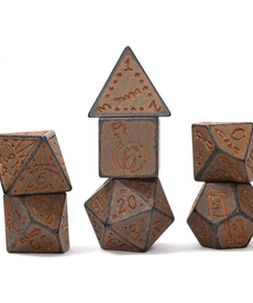 Sirius Dice - SDZ Polyhedral 7-Die Set - Illusory Stone Granite