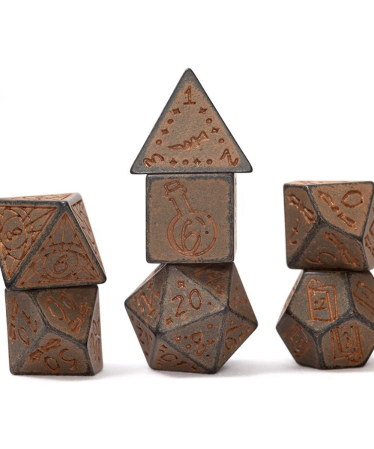 Sirius Dice - SDZ Sirius Dice - Polyhedral 7-Die Set - Illusory Stone Granite