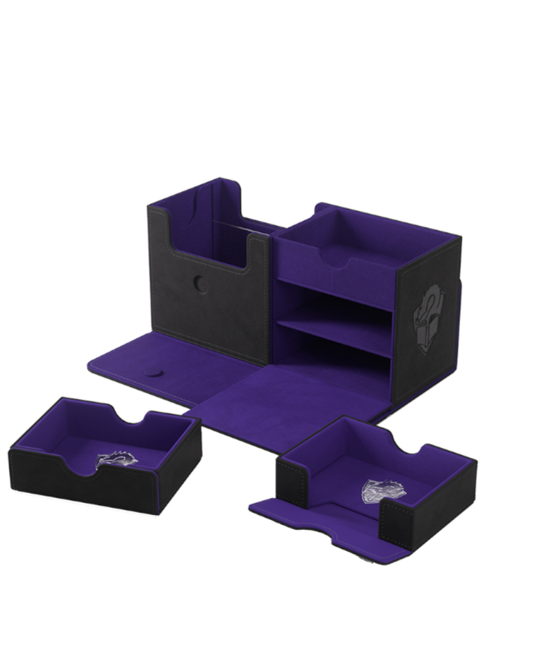 Gamegenic - GG The Academic - 133+ XL Deck Box - Black/Purple