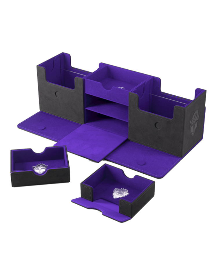 Gamegenic - GG The Academic - 266+ XL Deck Box - Black/Purple