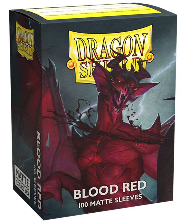 Arcane Tinmen - ATM Dragon Shield - Matte Card Sleeves - Blood Red (100)