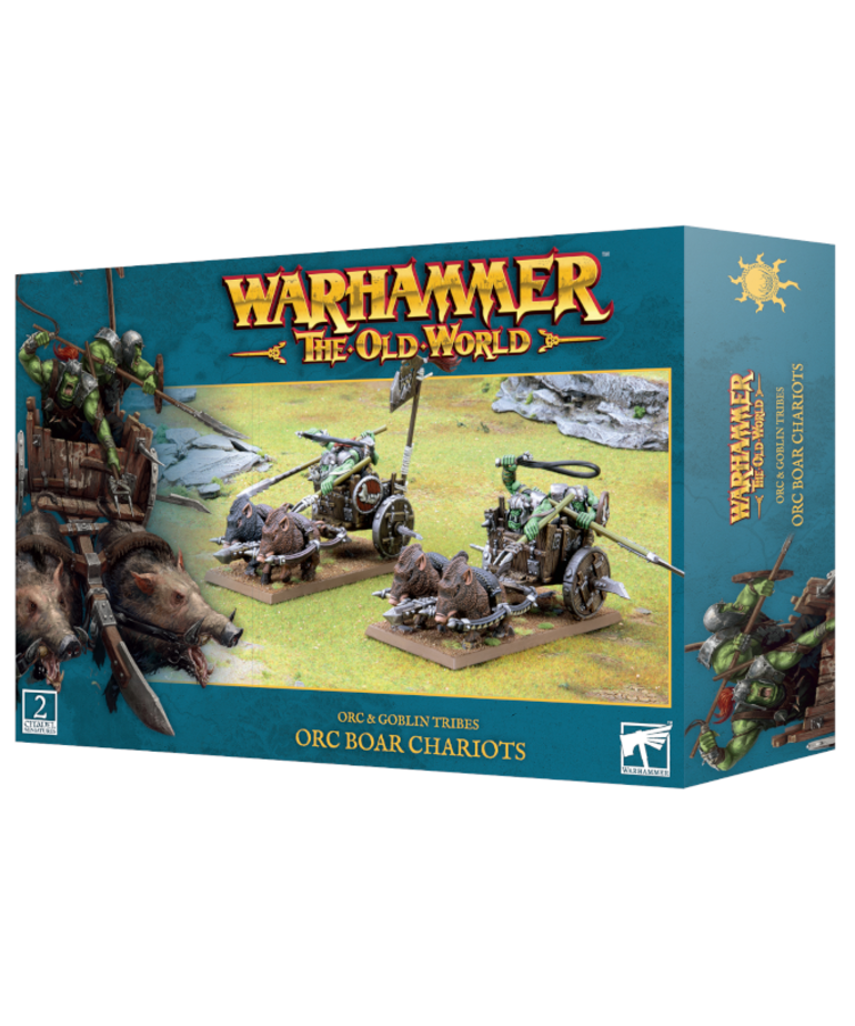 Games Workshop - GAW PRESALE Warhammer: The Old World - Orc & Goblin Tribes - Orc Boar Chariots 05/04/2024