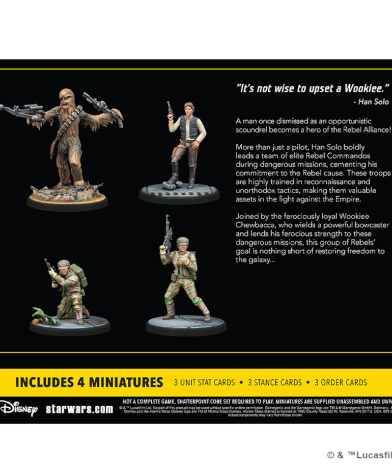 Atomic Mass Games - AMG Star Wars: Shatterpoint - Real Quiet Like - General Solo Squad Pack