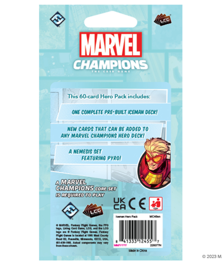 Fantasy Flight Games - FFG Marvel Champions: The Card Game - Iceman Hero Pack