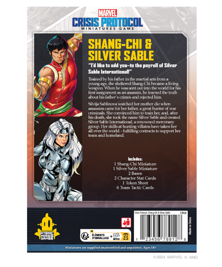 Atomic Mass Games - AMG Marvel: Crisis Protocol - Shang Chi & Silver Sable