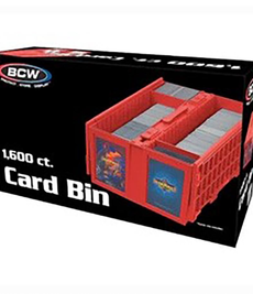 BCW Diversified - BCD BCW Supplies - 1600 Count Card Bin - Red