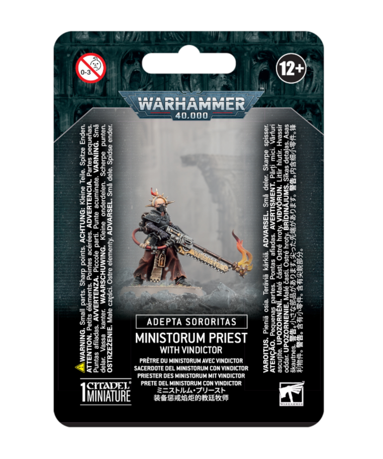 Games Workshop - GAW Warhammer 40K - Adepta Sororitas - Ministorum Priest with Vindictor