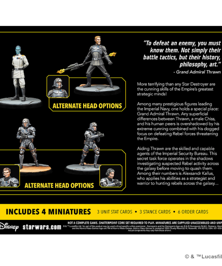 Atomic Mass Games - AMG Star Wars: Shatterpoint - Not Accepting Surrenders - Grand Admiral Thrawn Squad Pack