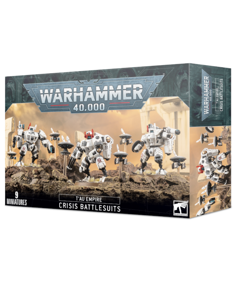 Games Workshop - GAW Warhammer 40k - Tau Empire - XV8 Crisis Battlesuit Team