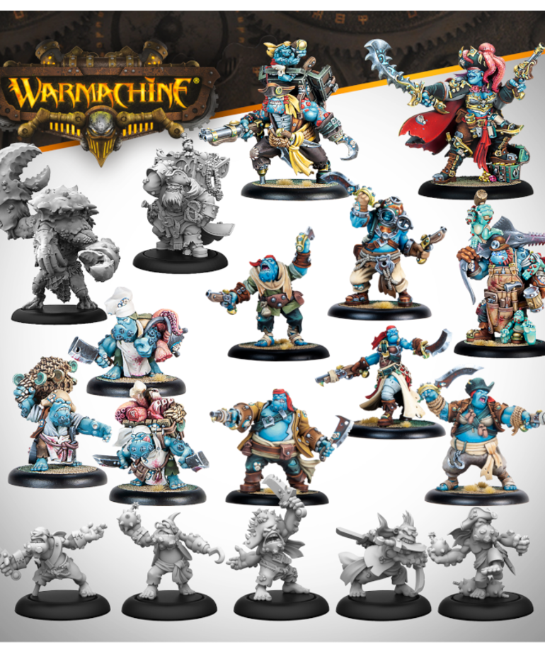 Steamforged Games LTD - STE Warmachine - Southern Kriels Brineblood Marauders Core Expansion