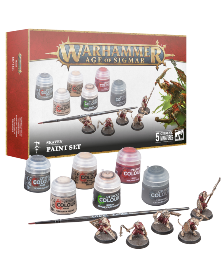 Games Workshop - GAW Warhammer: Age of Sigmar - Skaven Paint Set