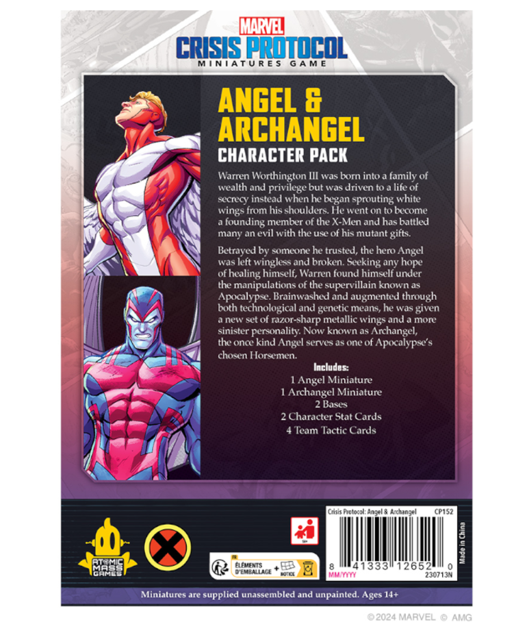 Atomic Mass Games - AMG PRESALE Marvel: Crisis Protocol - Angel & Archangel Character Pack 09/27/2024