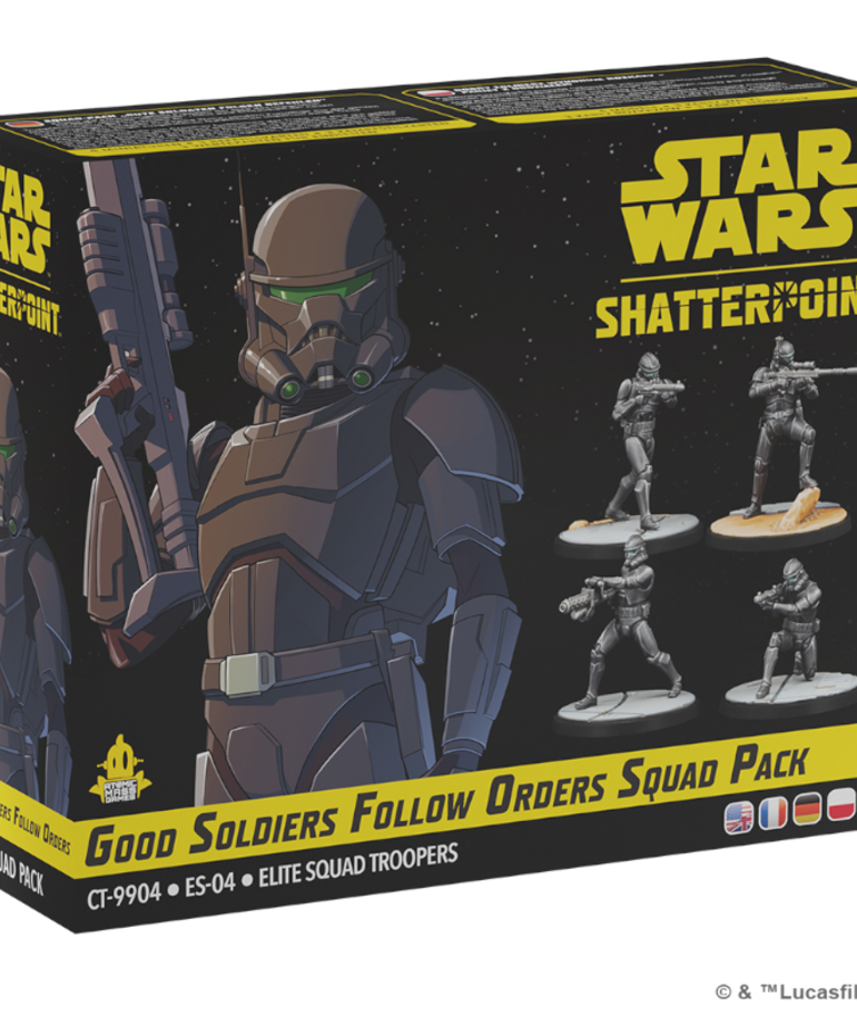 Atomic Mass Games - AMG PRESALE Star Wars: Shatterpoint - Good Soldiers Follow Orders - CT-9904 Squad Pack 10/04/2024