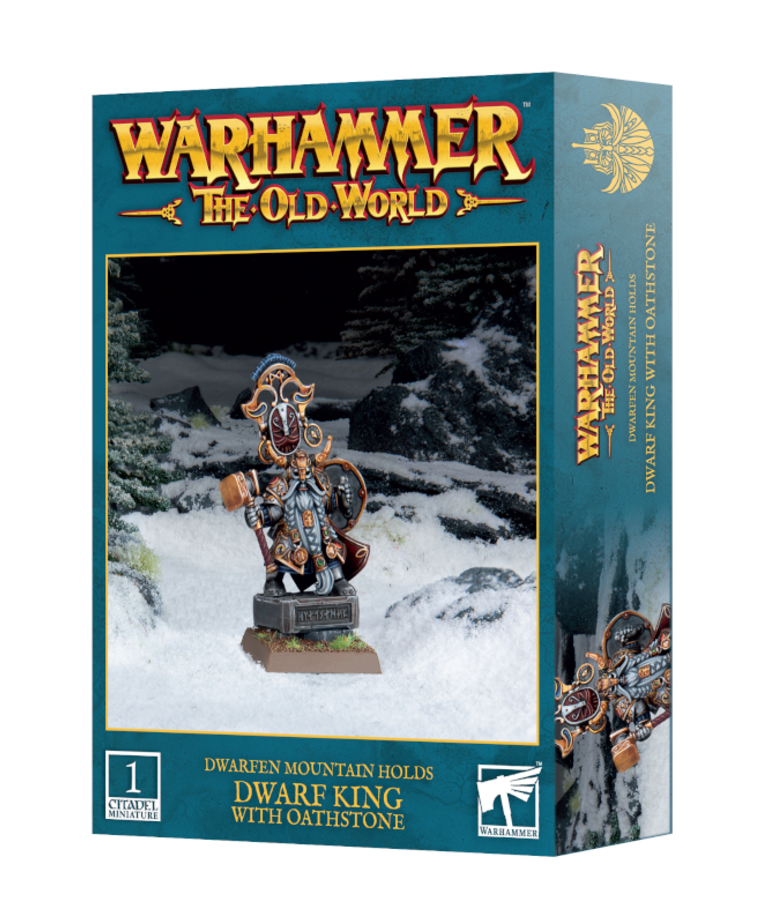 Games Workshop - GAW Warhammer: The Old World - Dwarfen Mountain Holds - Dwarf King with Oathstone