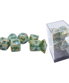 Chessex - CHX 7-Set Mega Hedrals - Marble Green/Dark Green