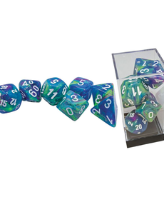 Chessex - CHX 7-Set Mega Hedrals - Festive Waterlily/White