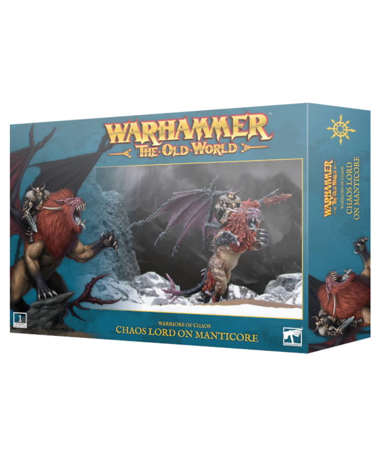 Games Workshop - GAW Warhammer: The Old World - Warriors of Chaos - Chaos Lord on Manticore