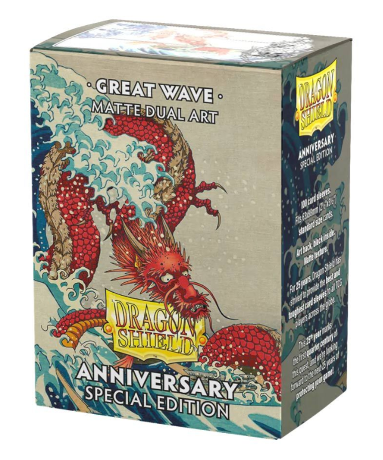 Arcane Tinmen - ATM Dragon Shield - Dual Matte Art Sleeves - Great Wave (100)