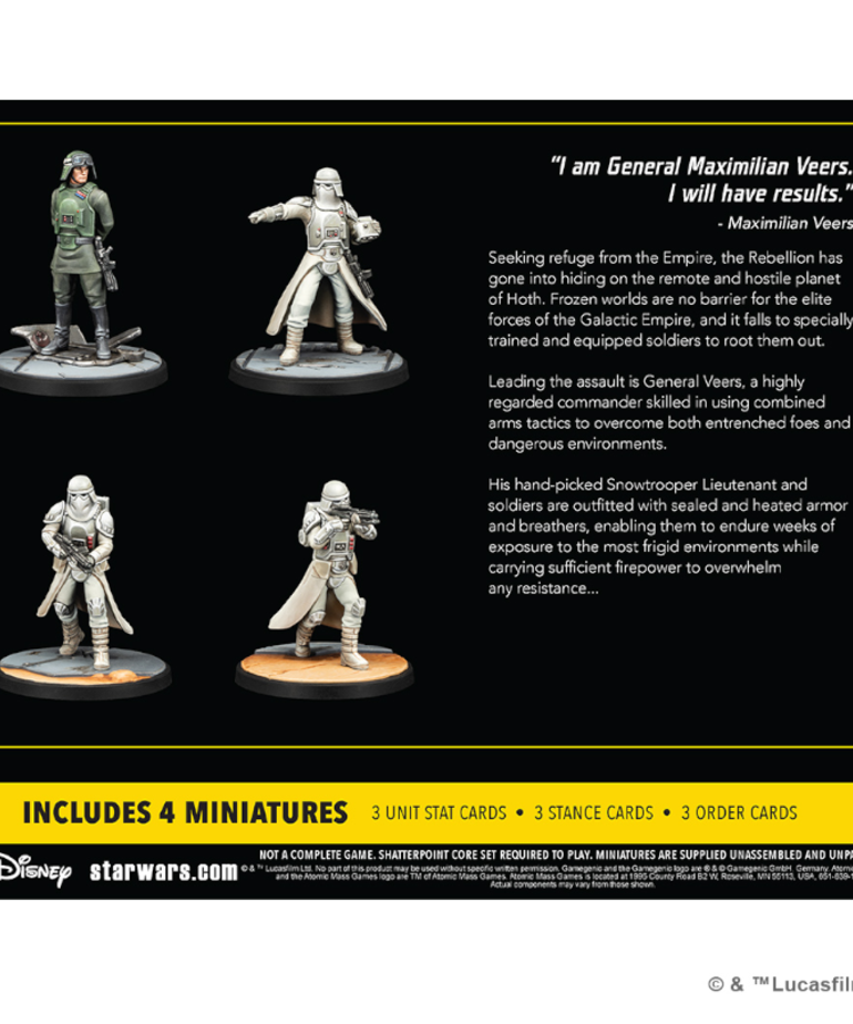 Atomic Mass Games - AMG Star Wars: Shatterpoint - Maximum Firepower - General Veers Squad Pack
