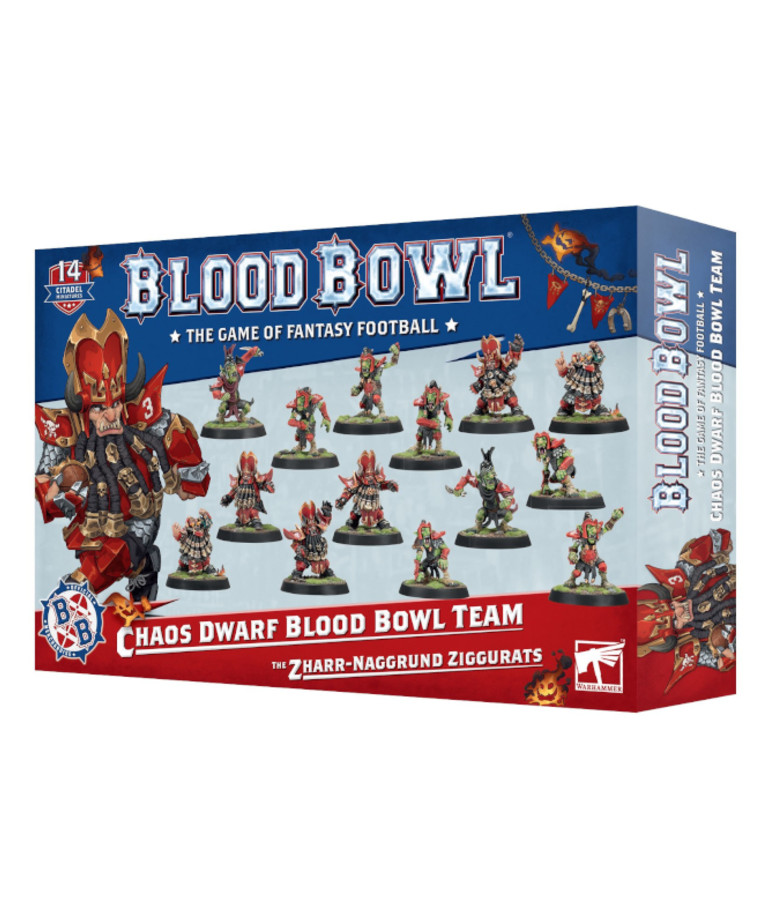 Games Workshop - GAW Blood Bowl - Chaos Dwarf Team - The Zharr-Naggrund Ziggurats