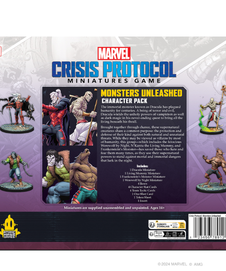Atomic Mass Games - AMG Marvel: Crisis Protocol - Monsters Unleashed Character Pack