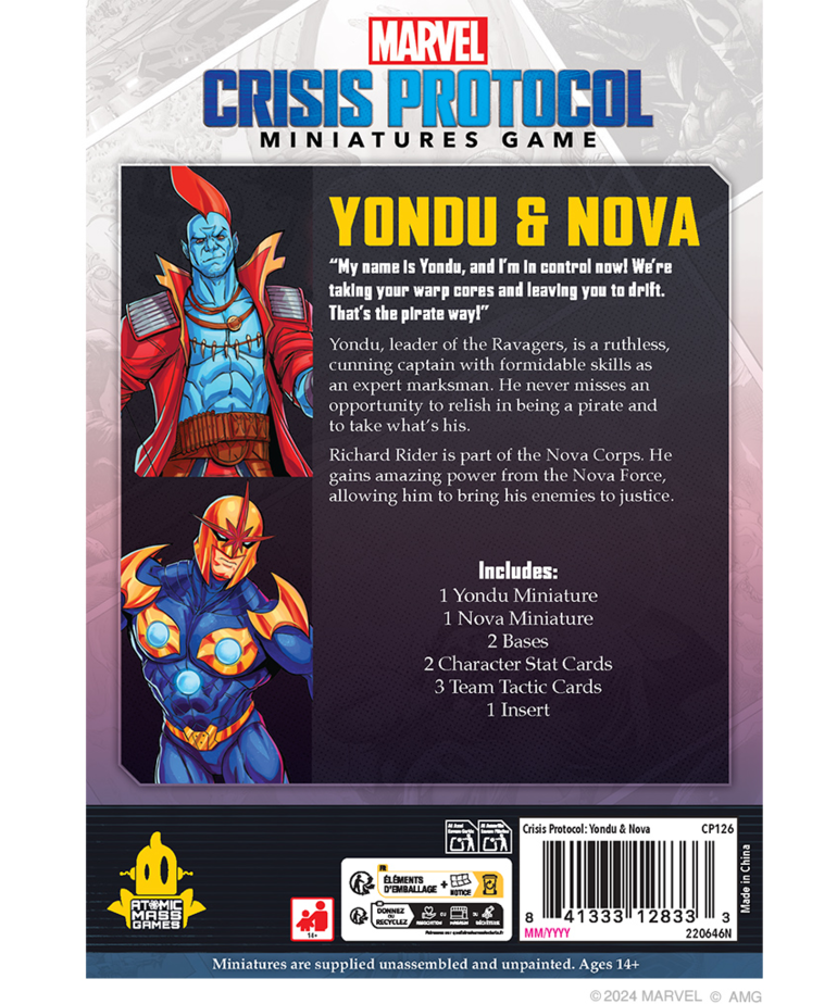 Atomic Mass Games - AMG Marvel: Crisis Protocol - Yondu & Nova Character Pack