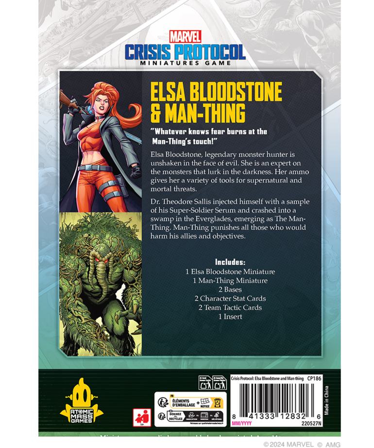 Atomic Mass Games - AMG Marvel: Crisis Protocol - Elsa Bloodstone & Man-Thing