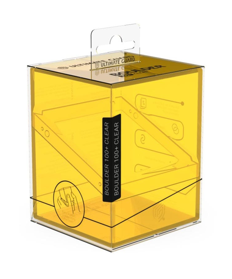 Ultimate Guard - UGD Ultimate Guard - 100+ Boulder Deck Box - Clear Amber