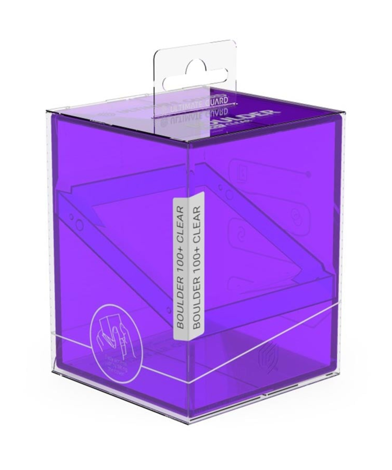 Ultimate Guard - UGD Ultimate Guard - 100+ Boulder Deck Box - Clear Amethyst