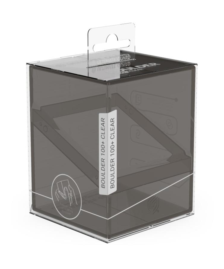 Ultimate Guard - UGD Ultimate Guard - 100+ Boulder Deck Box - Clear Onyx
