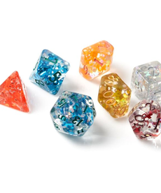 Sirius Dice - SDZ Polyhedral 7-Die Set - Cancer Awareness