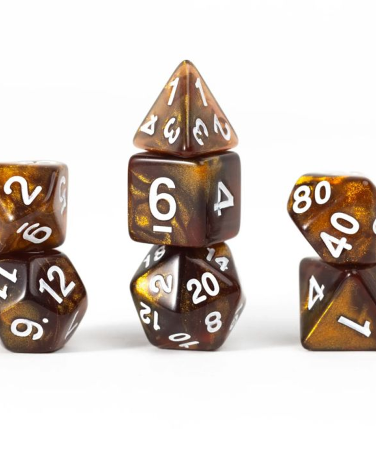 Sirius Dice - SDZ Sirius Dice - Polyhedral 7-Die Set - Treasure Series - Topaz