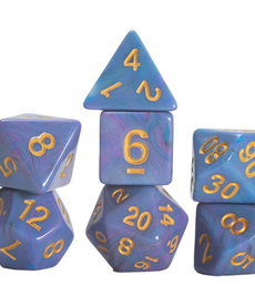 Sirius Dice - SDZ Polyhedral 7-Die Set - Blue Unicorn