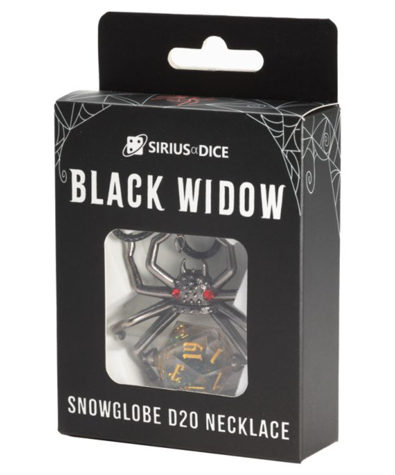 Sirius Dice - SDZ Sirius Dice - Necklace - Black Widow d20