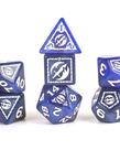 Sirius Dice - SDZ Sirius Dice - Polyhedral 7-Die Set - D&D Adventure Dice - Fighter (Blue)