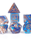 Sirius Dice - SDZ Sirius Dice - Polyhedral 7-Die Set - D&D Adventure Dice - Wizard (Blue)