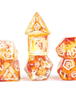 Sirius Dice - SDZ Sirius Dice - Polyhedral 7-Die Set - D&D Adventure Dice - Sorcerer (Orange)