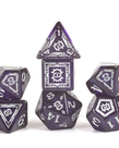 Sirius Dice - SDZ Sirius Dice - Polyhedral 7-Die Set - D&D Adventure Dice - Warlock (Purple)