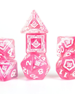 Sirius Dice - SDZ Sirius Dice - Polyhedral 7-Die Set - D&D Adventure Dice - Wizard (Fuchsia)