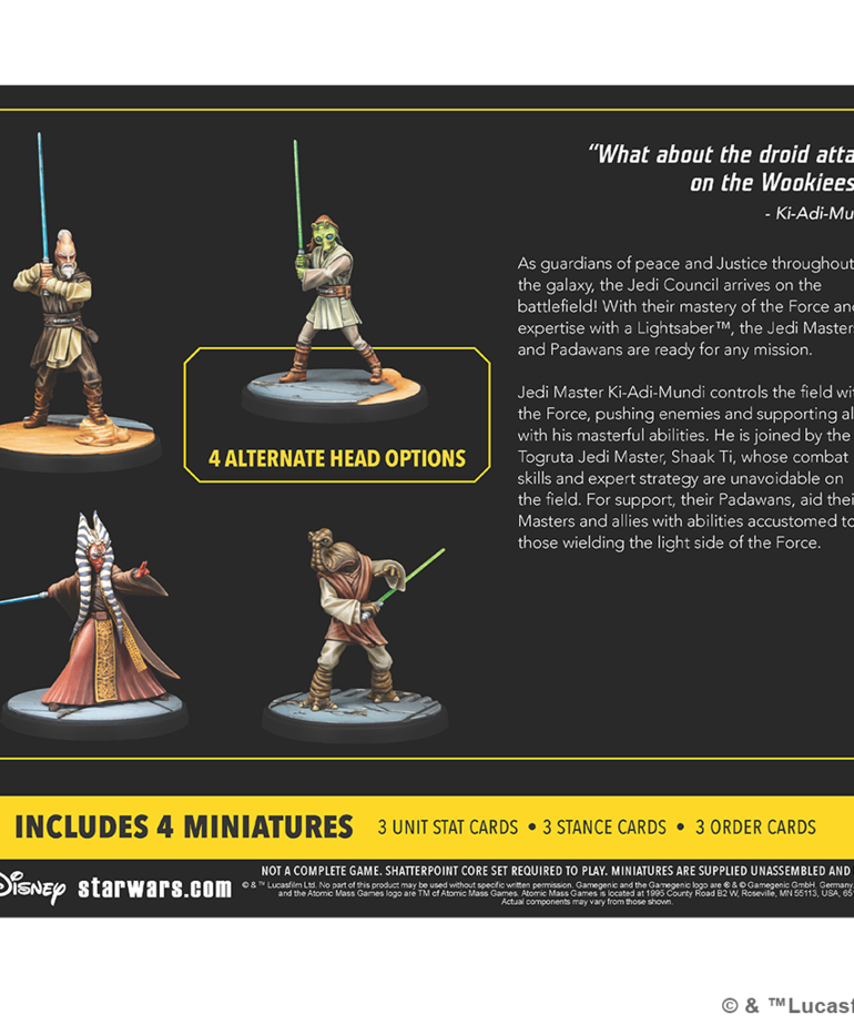 Atomic Mass Games - AMG Star Wars: Shatterpoint - Wisdom of the Council - Ki-Adi-Mundi Squad Pack