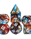 Gameopolis Dice - UDI Gameopolis Dice: Acrylic Mini 10mm-13mm Blend Color Dice - Blue & Brown
