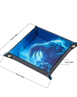 Gameopolis Dice - UDI Gameopolis Dice - Leather Dice Tray - Kraken - Blue